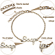 Olycraft 4pcs 4 style mot savon & lotion lien bracelets ensemble pour femme BJEW-OC0001-04-7