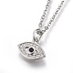 304 Stainless Steel Pendant Necklaces NJEW-O108-22P-1
