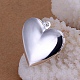 Brass Hollow Heart Diffuser Locket Pendants KK-BB11640-6
