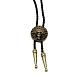 Flach rund mit Ägypten Pharao Laria Halskette für Männer Frauen NJEW-WH0011-06AB-2