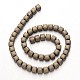 Electroplate Non-magnetic Synthetic Hematite Bead Strands G-F300-25-F06-2