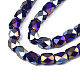 Electroplate Glass Beads Strands X-EGLA-N002-13-A01-3