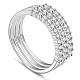 Conjuntos de anillos de dedo apilables de plata de ley Shegrace 925 JR709A-6