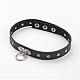Punk Rock Style Cowhide Leather Choker Necklaces NJEW-D287-02-1