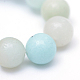 Round Natural Grade A Amazonite Bead Strands X-G-R345-8mm-16-4