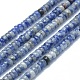 Natürliche blaue Fleck Jaspis Perlen Stränge G-F631-A17-1