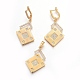 Kits de bijoux en laiton avec zircone cubique de micro pave SJEW-F189-07G-1