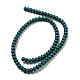 Teints perles synthétiques turquoise brins&nbsp;G-B070-C01-01-3