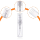 BENECREAT 80PCS 2ml Mini Plastic Clear Spray Bottles Portable Perfume Mouthwash Atomizers with 6PCS 1ml Pipettes DIY-BC0011-79-4