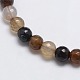 Natural Agate Round Beads Strand G-L084-6mm-04-2