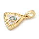 Подвески из латуни с микропаве из циркония KK-M303-01G-09-2