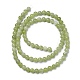 Chapelets de perles en péridot naturel G-P358-01-4mm-3