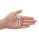 10mlペットプラスチック液体ボトル  平肩  アルミスクリューキャップ付き  透明  5.3x2.3cm 容量：10ml（0.34液量オンス） MRMJ-WH0011-H03-3