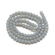 Chapelets de perles en verre opaques solides GLAA-R166-4mm-02B-2