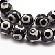 3-Augen-Dzi-Perlen im tibetischen Stil G-K166-01-10mm-L2-01-3