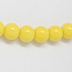 Painted Glass Beads Strands X-DGLA-R003-8mm-11-2