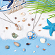 Nbeads 15 Styles Natural Shell Display Decorations FIND-NB0003-18-5