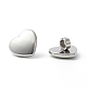 304 charms de acero inoxidable de la diapositiva del corazón STAS-I024-04-2