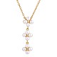 Collana con pendente a forma di fiore di perle di conchiglia per donna JN1061A-1