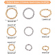 Unicraftale 84Pcs 6 Style 304 Stainless Steel Jump Rings STAS-UN0017-98-5