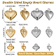 SUNNYCLUE 1 Box 120Pcs 6 Styles Valentine's Day Charms Metal Heart Charms Silver Heart Shaped Charms Gold 3D Love Charms for Jewelry Making Charms DIY Earring Necklace Bracelet Gifts Craft Supllies STAS-SC0003-98-2