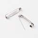 Platinum Iron Pin Backs Brooch Safety Pin Findings X-E021Y-2