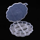 Caja de almacenamiento de plástico transparente con forma de girasol CON-YWC0003-01-6
