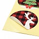 48 Uds. Pegatinas con imagen de papel de puntos redondos con tema navideño para álbum de recortes diy STIC-E003-01-4