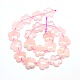 Rose naturelle perles de fleurs de quartz brins G-L241A-05-2