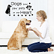 Superdant Hunde-Wandaufkleber DIY-WH0377-107-7