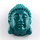 Покрашено головы Будды синтетическом коралловые бусы CORA-R011-16G-1