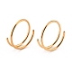 Двойное кольцо в носу для одиночного пирсинга AJEW-C010-02G-03-2