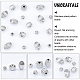 UNICRAFTALE 18pcs Round & Lantern & Rice Shape Corrugated Beads 304 Stainless Steel Spacer Beads Metal Loose Beads for DIY Jewelry Making STAS-UN0031-11-4