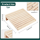 Nbeads 10 fila de soporte de exhibición de aretes inclinados de madera rectangular RDIS-WH0009-012-2