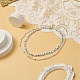 2Pcs 2 Style Natural White Jade & Lampwork Evil Eye Beaded Necklaces Set NJEW-JN04172-2