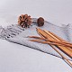 Carbonize Bamboo Knitting Needles Set TOOL-WH0016-16-5