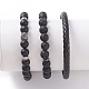 Set di bracciali unisex elasticizzati BJEW-JB04843-3