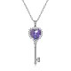 Classic 925 Sterling Silver Pendant Necklace NJEW-BB30724-B-1