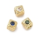 Cube Messing Micro Pave Zirkonia-Perlen&nbsp;KK-B170-03G-1