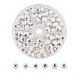 Perline di vetro opaco placcato EGLA-CJ0001-02-1