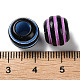 Perles européennes acryliques opaques imprimées par pulvérisation SACR-P031-01B-3