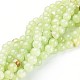 Perles fleur naturelle de jade brins GSR8mmC193-1