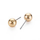 ABS Plastic Pearl Ball Stud Earrings for Women EJEW-S213-01A-A01KC-RS-2
