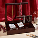 Wooden Jewelry Organizer Display Stands ODIS-WH0025-90-6