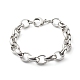 304 bracelets chaîne rolo en acier inoxydable pour femme BJEW-JB06673-01-1