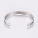 304 Stainless Steel Cuff Bangles BJEW-E310-01P-2