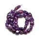 Pépites perles d'agate craquelée naturelle brins G-P031-02-3