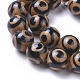 3-Augen-Dzi-Perlen im tibetischen Stil TDZI-G012-48-3
