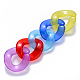 Imitación jelly acrílico anillos de enlace OACR-S036-004B-E-3