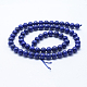 Chapelets de perles en lapis-lazuli naturel G-P342-01-6mm-A-2